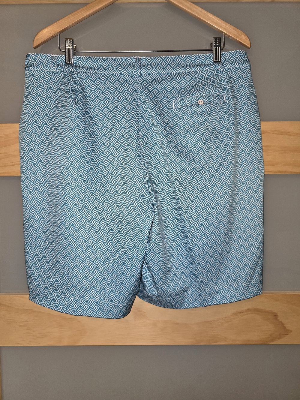 Lady Hagen Teal Geometric Athletic Shorts - Picture 2 of 5